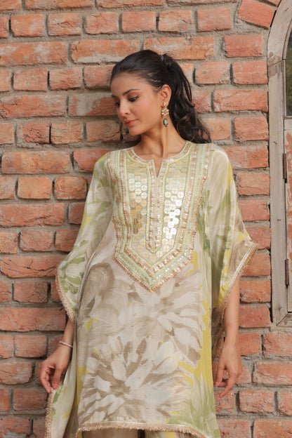 Cosmo Bloom Kaftan - Yellow