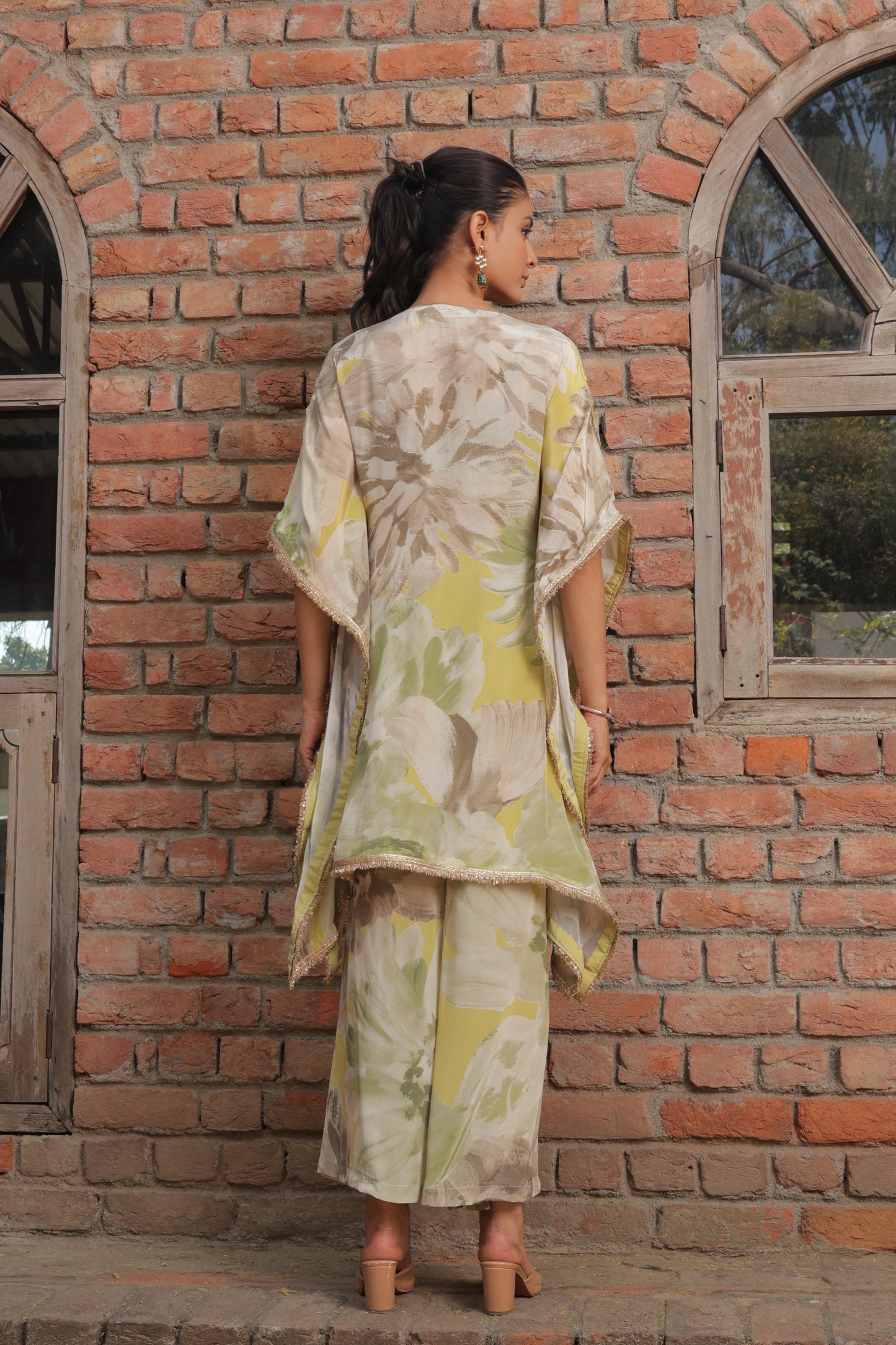 Cosmo Bloom Kaftan - Yellow