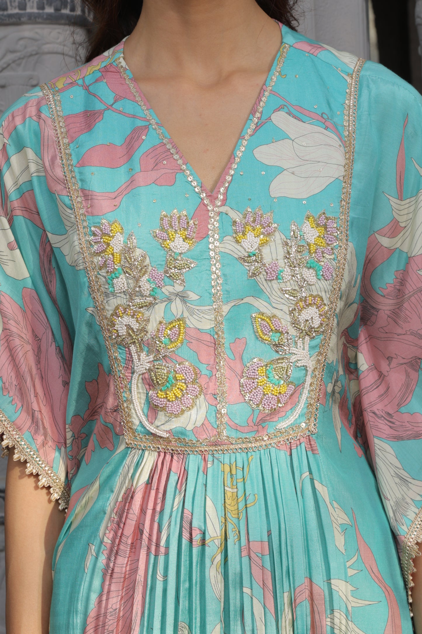 Inaaya Kaftan Sharara - Blue