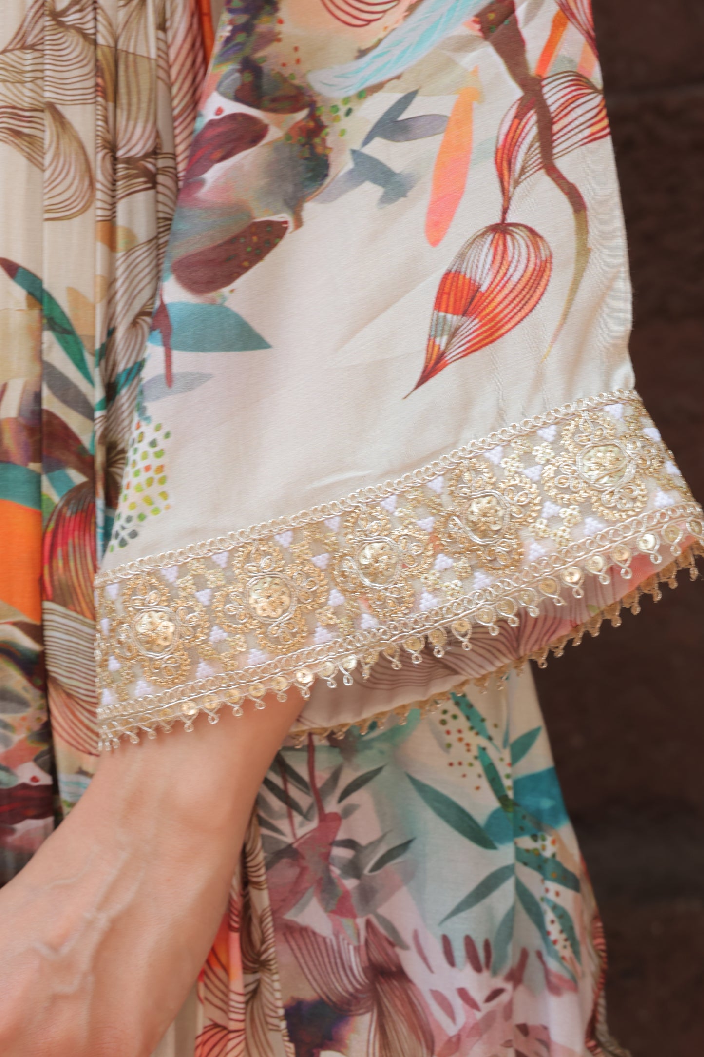 Reyna A-Line Sharara - White