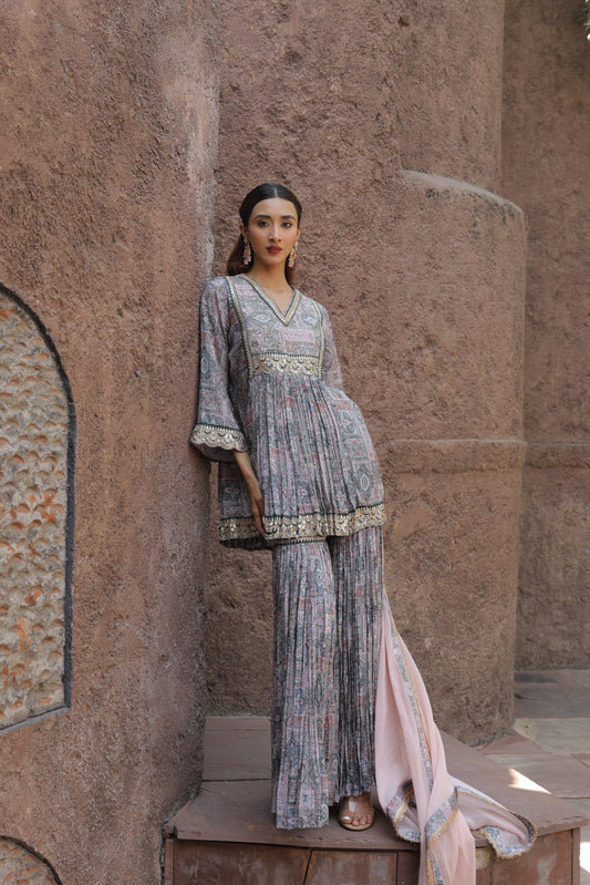 Paisly Sharara - Green