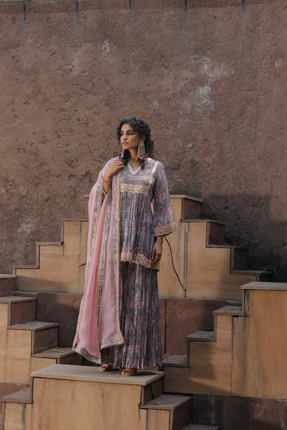 Paisly Sharara - Purple