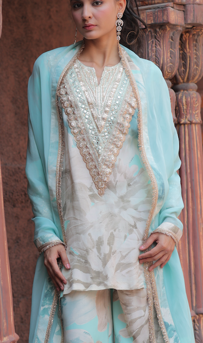 Cosmo Bloom Suit - Blue