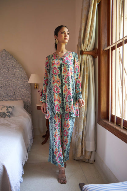 Floral Motif Set - Blue