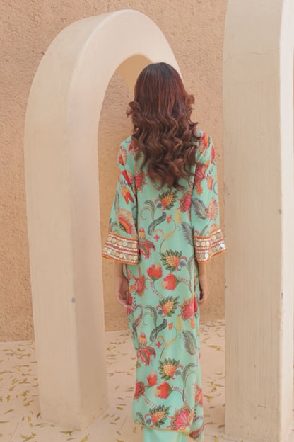 Sur Kurta Set - Blue