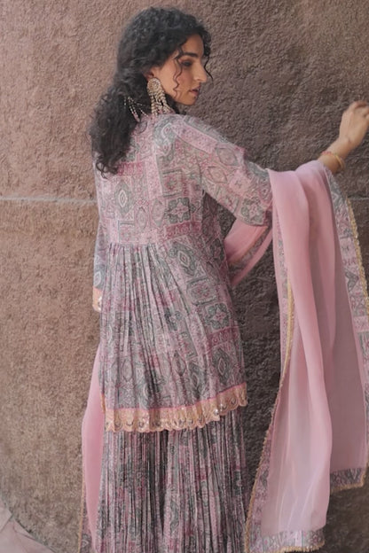 Paisly Sharara - Purple