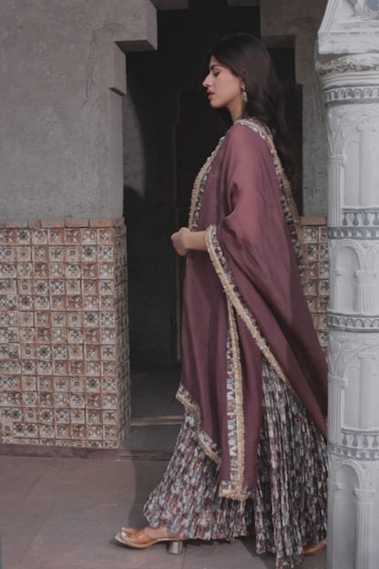 Sia Cubicle Sharara - Purple